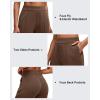 image:imageG4Free Smoofit Modal Soft Straight Leg Sweatpants for Women Elastic High Waist Casual Lounge Dress Pants with PocketsDark Coffee