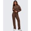 image:imageG4Free Smoofit Modal Soft Straight Leg Sweatpants for Women Elastic High Waist Casual Lounge Dress Pants with PocketsDark Coffee