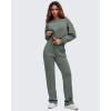 image:imageG4Free Smoofit Modal Soft Straight Leg Sweatpants for Women Elastic High Waist Casual Lounge Dress Pants with PocketsGray Sage