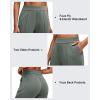 image:imageG4Free Smoofit Modal Soft Straight Leg Sweatpants for Women Elastic High Waist Casual Lounge Dress Pants with PocketsGray Sage