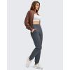 image:imageG4Free Womens Fleece Lined Workout Joggers with Pockets High Waisted Sweatpants Running Casual Outdoor Winter PantsDark Gray