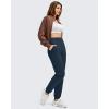 image:imageG4Free Womens Fleece Lined Workout Joggers with Pockets High Waisted Sweatpants Running Casual Outdoor Winter PantsDark Navy