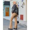 image:imageG4Free Fleece Lined Leggings Women Yoga Dress Pants with 4 Pockets Stretchy Work Pants Business Casual 293133Brown