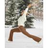 image:imageG4Free Fleece Lined Leggings Women Yoga Dress Pants with 4 Pockets Stretchy Work Pants Business Casual 293133Dark Coffee