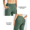 image:imageG4Free Fleece Lined Leggings Women Yoga Dress Pants with 4 Pockets Stretchy Work Pants Business Casual 293133Dark Forest Green
