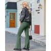 image:imageG4Free Fleece Lined Leggings Women Yoga Dress Pants with 4 Pockets Stretchy Work Pants Business Casual 293133Dark Forest Green
