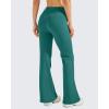 image:imageG4Free Fleece Lined Leggings Women Yoga Dress Pants with 4 Pockets Stretchy Work Pants Business Casual 293133Peacock Blue