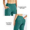 image:imageG4Free Fleece Lined Leggings Women Yoga Dress Pants with 4 Pockets Stretchy Work Pants Business Casual 293133Peacock Blue