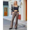 image:imageG4Free Fleece Lined Leggings Women Yoga Dress Pants with 4 Pockets Stretchy Work Pants Business Casual 293133Taupe