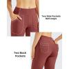 image:imageG4Free Fleece Lined Leggings Women Yoga Dress Pants with 4 Pockets Stretchy Work Pants Business Casual 293133Wine