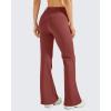 image:imageG4Free Fleece Lined Leggings Women Yoga Dress Pants with 4 Pockets Stretchy Work Pants Business Casual 293133Wine