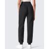 image:imageG4Free Flurrylux Cotton Fleece Lined Joggers for Women High Waist Sweatpants Winter Pants Warm Casual Lounge WorkoutBlack
