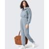 image:imageG4Free Flurrylux Cotton Fleece Lined Joggers for Women High Waist Sweatpants Winter Pants Warm Casual Lounge WorkoutCool Gray
