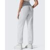 image:imageG4Free Flurrylux Cotton Fleece Lined Joggers for Women High Waist Sweatpants Winter Pants Warm Casual Lounge WorkoutLight Heather