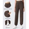 image:imageG4Free Flurrylux Cotton Fleece Lined Joggers for Women High Waist Sweatpants Winter Pants Warm Casual Lounge WorkoutTerracotta Brown