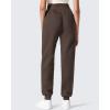 image:imageG4Free Flurrylux Cotton Fleece Lined Joggers for Women High Waist Sweatpants Winter Pants Warm Casual Lounge WorkoutTerracotta Brown