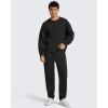 image:imageG4Free Flurrylux Men Fleece Lined Sweatpants Drawstring Cotton Warm Straight Leg Casual Track Pants with PocketsBlack