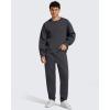 image:imageG4Free Flurrylux Men Fleece Lined Sweatpants Drawstring Cotton Warm Straight Leg Casual Track Pants with PocketsDark Gray