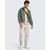 image:imageG4Free Flurrylux Men Fleece Lined Sweatpants Drawstring Cotton Warm Straight Leg Casual Track Pants with PocketsDusty Taupe