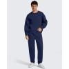 image:imageG4Free Flurrylux Men Fleece Lined Sweatpants Drawstring Cotton Warm Straight Leg Casual Track Pants with PocketsRoyal Blue