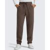 image:imageG4Free Flurrylux Men Fleece Lined Sweatpants Drawstring Cotton Warm Straight Leg Casual Track Pants with PocketsTerracotta Brown