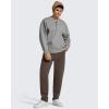 image:imageG4Free Flurrylux Men Fleece Lined Sweatpants Drawstring Cotton Warm Straight Leg Casual Track Pants with PocketsTerracotta Brown