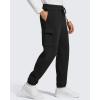 image:imageG4Free Flurrylux Mens Fleece Lined Joggers Cargo Pants Cotton Warm Drawstring Sweatpants with 4 PocketsBlack
