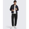 image:imageG4Free Flurrylux Mens Fleece Lined Joggers Cargo Pants Cotton Warm Drawstring Sweatpants with 4 PocketsBlack