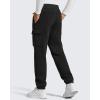 image:imageG4Free Flurrylux Mens Fleece Lined Joggers Cargo Pants Cotton Warm Drawstring Sweatpants with 4 PocketsBlack