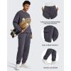 image:imageG4Free Flurrylux Mens Fleece Lined Joggers Cargo Pants Cotton Warm Drawstring Sweatpants with 4 PocketsDark Gray