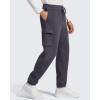 image:imageG4Free Flurrylux Mens Fleece Lined Joggers Cargo Pants Cotton Warm Drawstring Sweatpants with 4 PocketsDark Gray