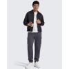 image:imageG4Free Flurrylux Mens Fleece Lined Joggers Cargo Pants Cotton Warm Drawstring Sweatpants with 4 PocketsDark Gray