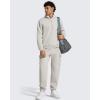 image:imageG4Free Flurrylux Mens Fleece Lined Joggers Cargo Pants Cotton Warm Drawstring Sweatpants with 4 PocketsDusty Taupe