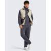 image:imageG4Free Flurrylux Mens Fleece Lined Sweatshirts Half Zip Pullover Cotton Stand Collar Fashion Hoodies Fall WinterDark Gray