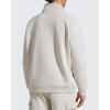 image:imageG4Free Flurrylux Mens Fleece Lined Sweatshirts Half Zip Pullover Cotton Stand Collar Fashion Hoodies Fall WinterDusty Taupe