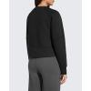 image:imageG4Free Flurrylux Womens Cropped Crewneck Sweatshirts Fleece Lined Loose Fit Pullover Fall Clothes Casual TopsBlack