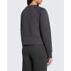 image:imageG4Free Flurrylux Womens Cropped Crewneck Sweatshirts Fleece Lined Loose Fit Pullover Fall Clothes Casual TopsDark Gray