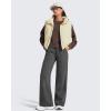 image:imageG4Free Flurrylux Womens Cropped Crewneck Sweatshirts Fleece Lined Loose Fit Pullover Fall Clothes Casual TopsTerracotta Brown