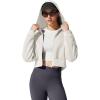 image:imageG4Free Flurrylux Womens Fleece Lined Cropped Jackets Cotton Zip Up Hoodies with Pockets Thermal SweatshirtDusty Taupe