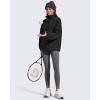 image:imageG4Free Flurrylux Womens Fleece Lined Sweatshirts Half Zip Dropped Shoulder Oversized Pullover Loose FuzzyBlack