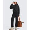 image:imageG4Free Flurrylux Womens Sweatshirts Fleece Lined Quarter Zip Mock Neck Pullover Winter Fashion Outfits ClothesBlack