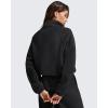 image:imageG4Free Flurrylux Womens Sweatshirts Fleece Lined Quarter Zip Mock Neck Pullover Winter Fashion Outfits ClothesBlack