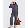 image:imageG4Free Flurrylux Womens Sweatshirts Fleece Lined Quarter Zip Mock Neck Pullover Winter Fashion Outfits ClothesDark Gray