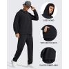 image:imageG4Free Smoofit Fleece Lined Hoodies Pullover for Men Warm Casual Fashion Sweatshirts with Pockets Fall WinterBlack