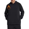 image:imageG4Free Smoofit Fleece Lined Hoodies Pullover for Men Warm Casual Fashion Sweatshirts with Pockets Fall WinterBlack