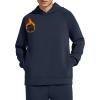 image:imageG4Free Smoofit Fleece Lined Hoodies Pullover for Men Warm Casual Fashion Sweatshirts with Pockets Fall WinterDark Blue