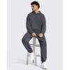 image:imageG4Free Smoofit Fleece Lined Hoodies Pullover for Men Warm Casual Fashion Sweatshirts with Pockets Fall WinterDark Gray