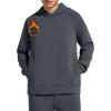 image:imageG4Free Smoofit Fleece Lined Hoodies Pullover for Men Warm Casual Fashion Sweatshirts with Pockets Fall WinterDark Gray