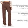 image:imageG4Free Smoofit Modal Soft Wide Leg Sweatpants Yoga Pants with Pockets Drawcord Casual Lounge PantsDark Coffee