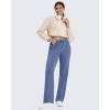image:imageG4Free Smoofit Modal Soft Wide Leg Sweatpants Yoga Pants with Pockets Drawcord Casual Lounge PantsDenim Blue